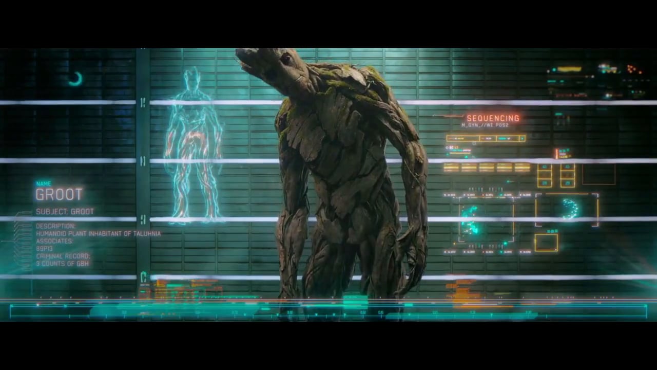 Guardians of the Galaxy sci-fi interface design
