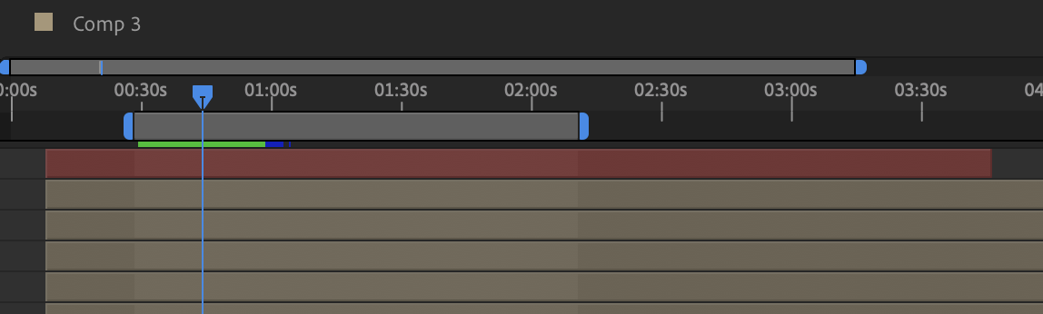 work area bar after effects