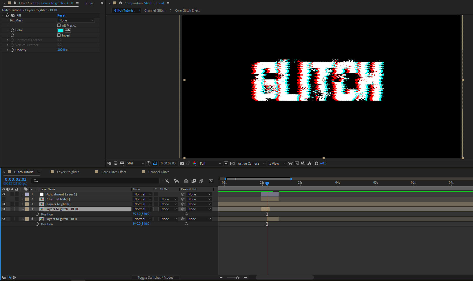 How to create a glitch effect in After Effects