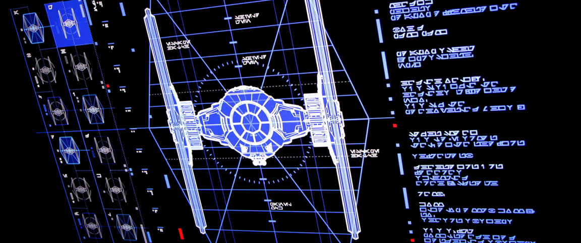 Star Wars The Force Awakens futuristic interface design
