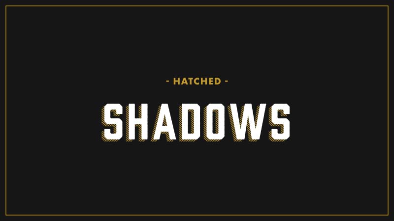 Hatched drop shadow for After Effects