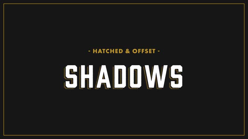 Hatched offset drop shadow for After Effects